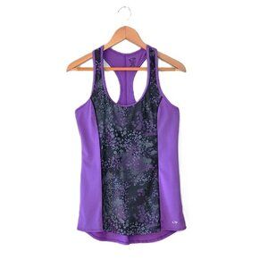 Champion Purple Black Gray Athletic Workout Tank Top size M Duo Dry Performance